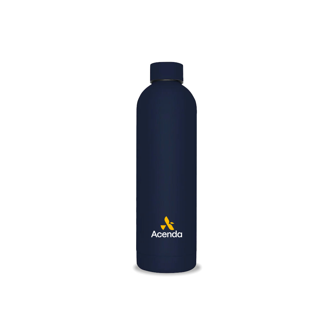 Acenda ICON Fily Bottle 750ml Front in Navy - Acenda-240429-02-15-NAVY