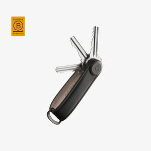 Orbitkey Key Organiser Leather in Black/Black - OKOL