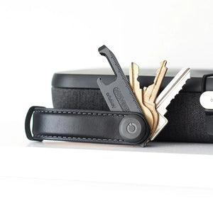 Lifestyle photo of Orbitkey Key  Organiser Leather Active in Black - OKOL