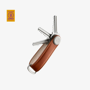 Orbitkey Key Organiser Leather in Cognac/Tan - OKOL
