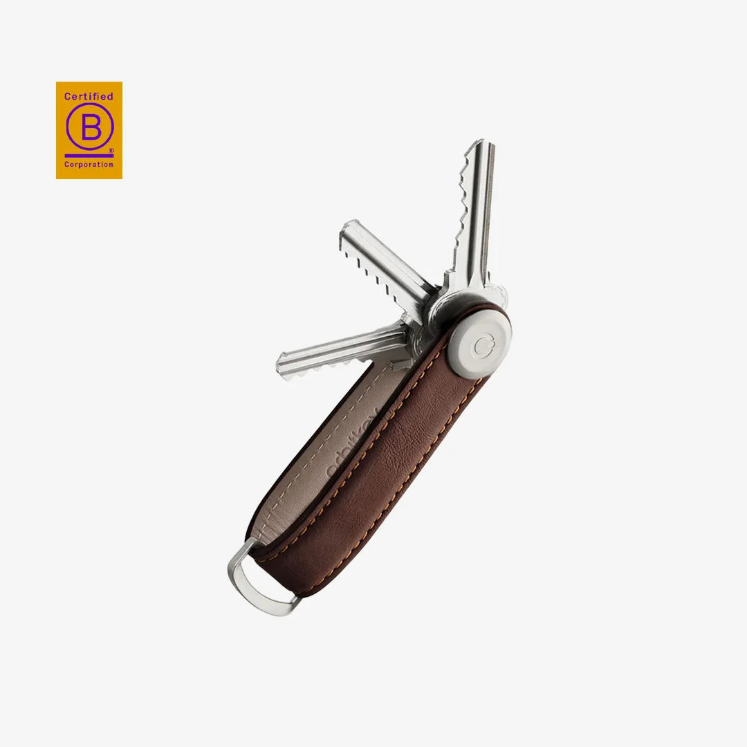 Orbitkey Key Organiser Leather in Espresso/Brown - OKOL