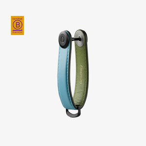 Orbitkey Key Organiser Leather in Sea Foam Side Locked - OKOL