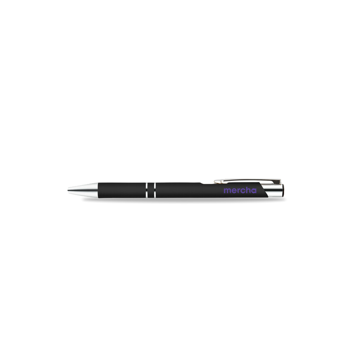 Logo Line Napier Deluxe Pen in Black - LL3270