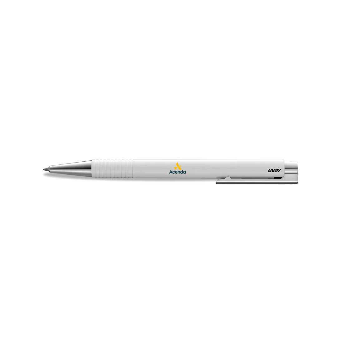 Acenda Lamy Logo Pen Front in White - Acenda-113794WH