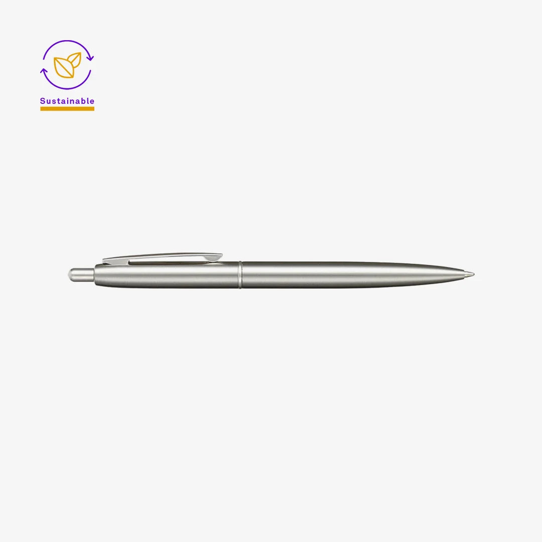 Recycled Stainless Steel Ballpoint Pen Right  - 1066