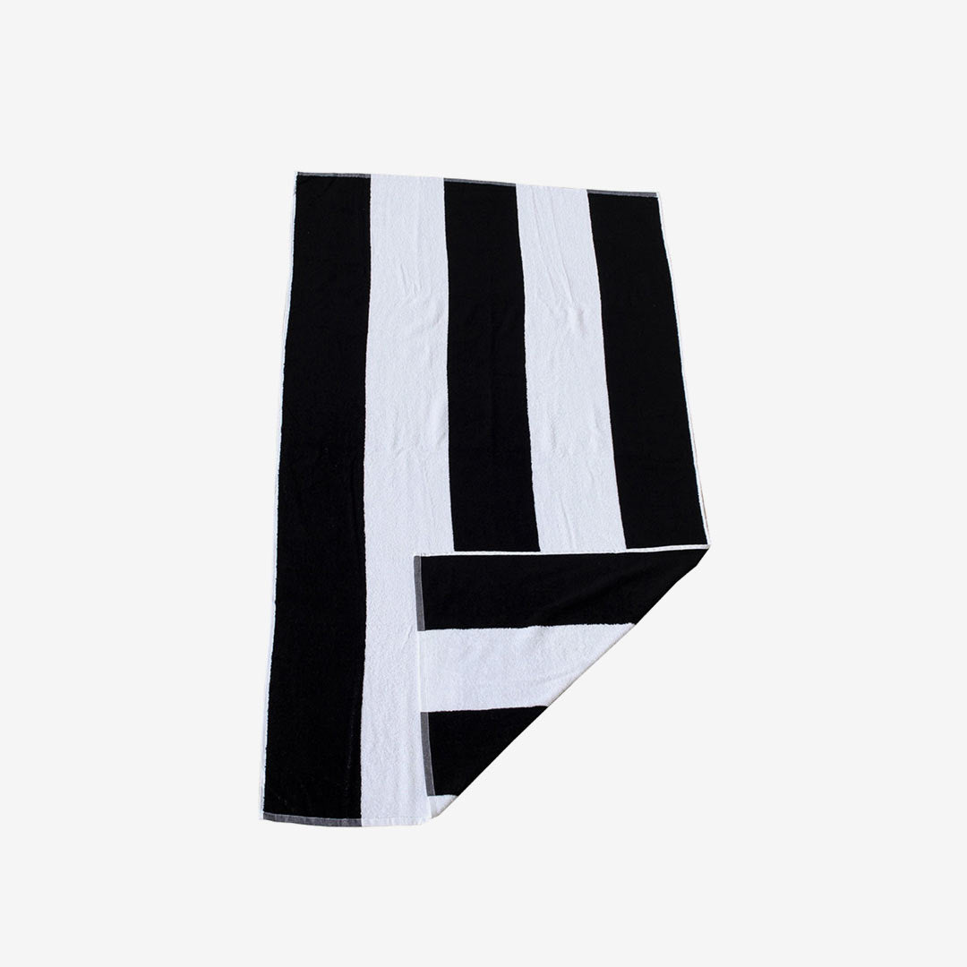 Shop Nottage Cotton Beach Towel Fold in Black - 4286