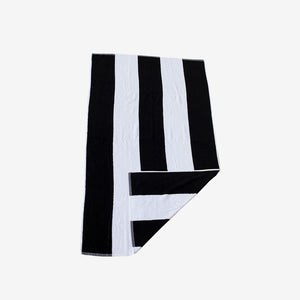 Shop Nottage Cotton Beach Towel Fold in Black - 4286