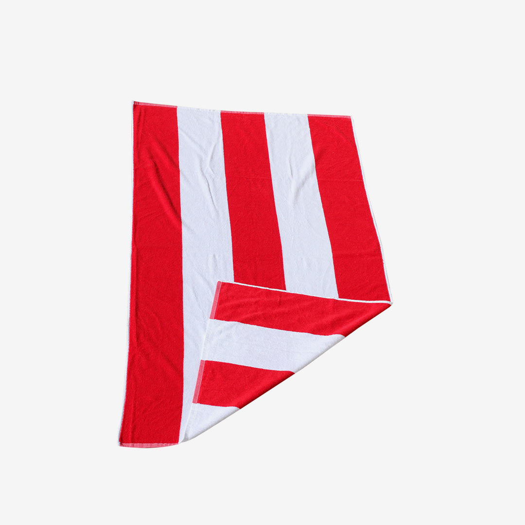 Nottage Cotton Beach Towel Fold in Red - 4286