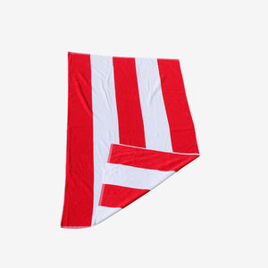 Nottage Cotton Beach Towel Fold in Red - 4286