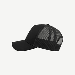 Shop Atlantis Rapper Cotton Cap Black Left Side - A2560