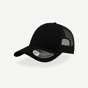 Shop Quality Personalised Atlantis Rapper Cotton Cap in Black/Black Detail  - A2650