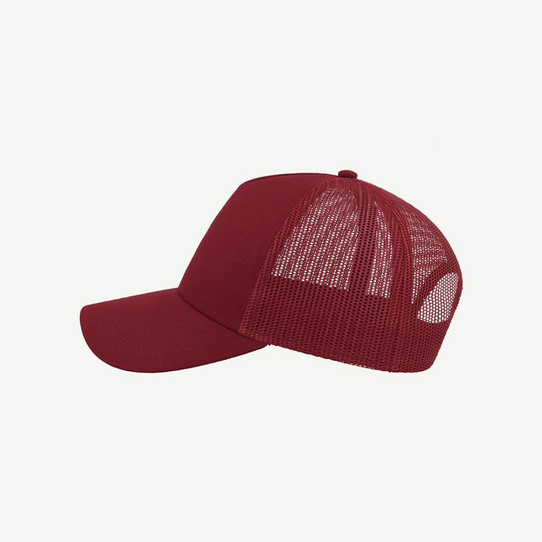 Shop Atlantis Rapper Cotton Cap Burgundy Left Side - A2560