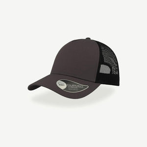 Shop Quality Personalised Atlantis Rapper Cotton Cap in Dark Grey/Black  Detail  - A2650