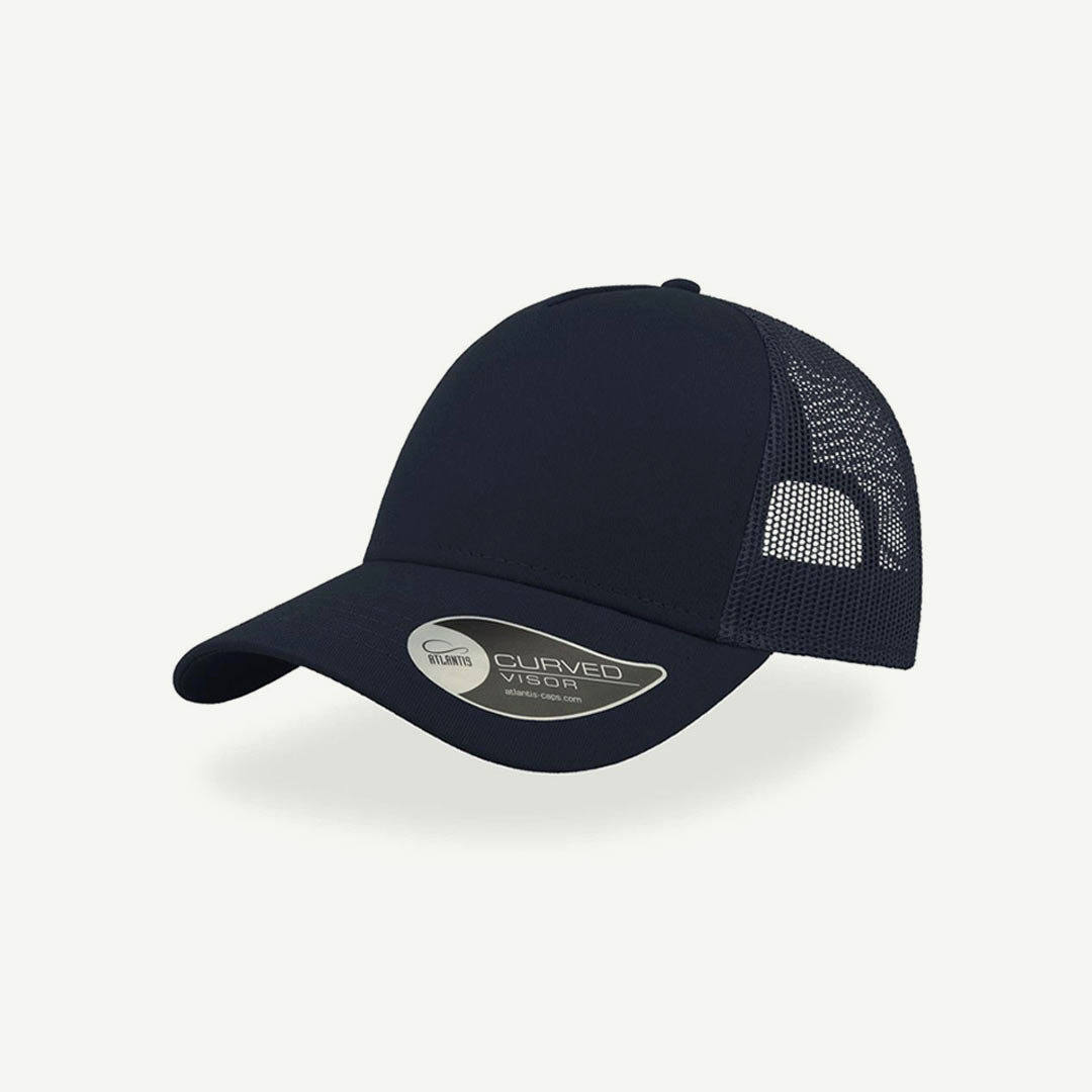Shop Quality Personalised Atlantis Rapper Cotton Cap in Navy/Navy  Detail  - A2650
