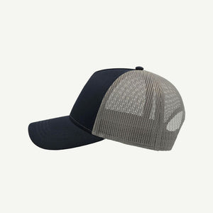 Shop Quality Custom Atlantis Rapper Cotton Cap in Navy/Grey Detail  - A2650