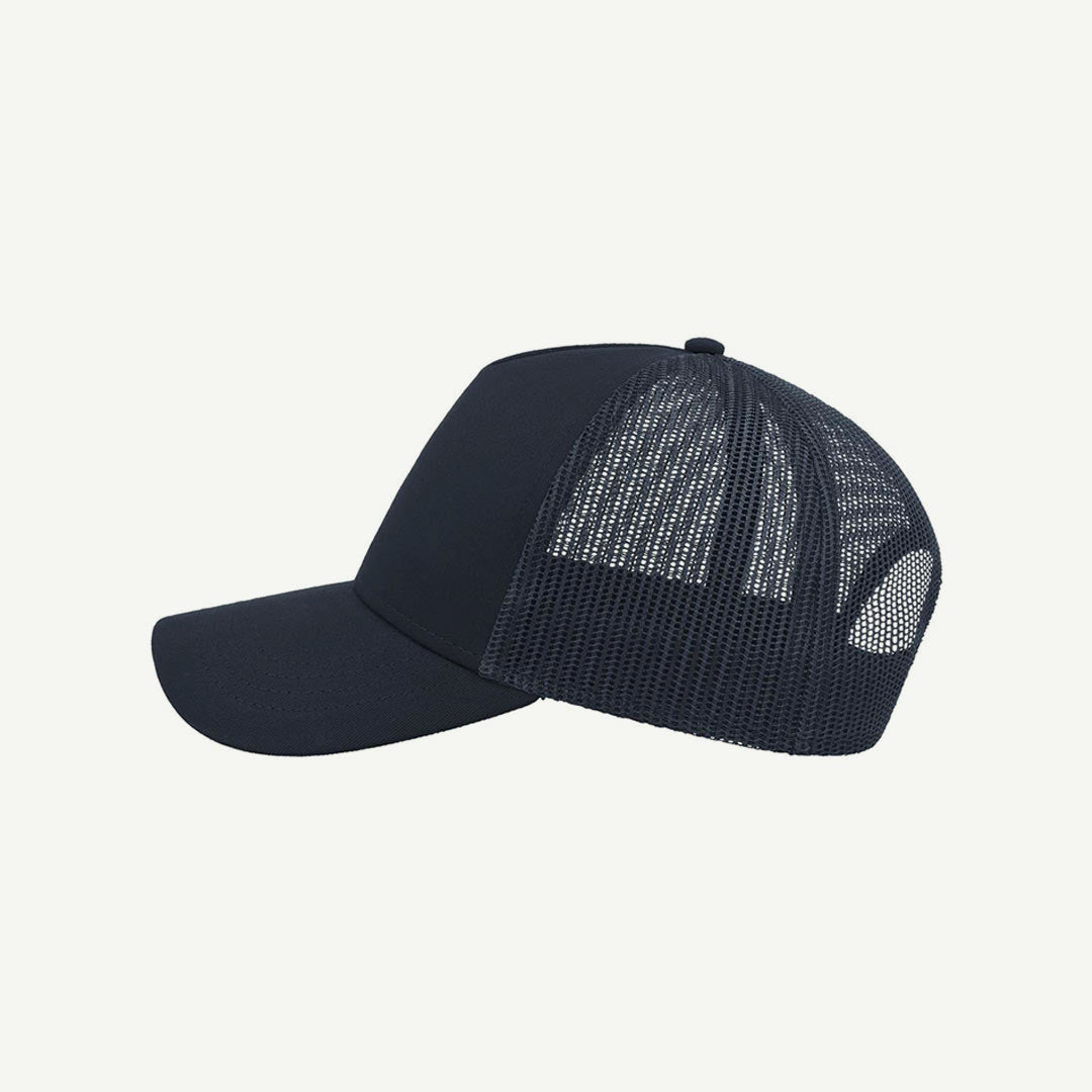 Quality Custom Atlantis Rapper Cotton Cap in Navy - A2650