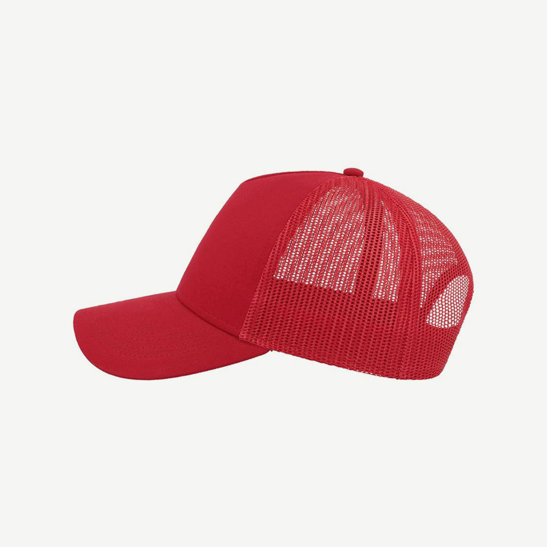 Quality Personalised Atlantis Rapper Cotton Cap in Red - A2650