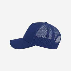 Shop Quality Custom Atlantis Rapper Cotton Cap in Royal/Royal  Detail  - A2650