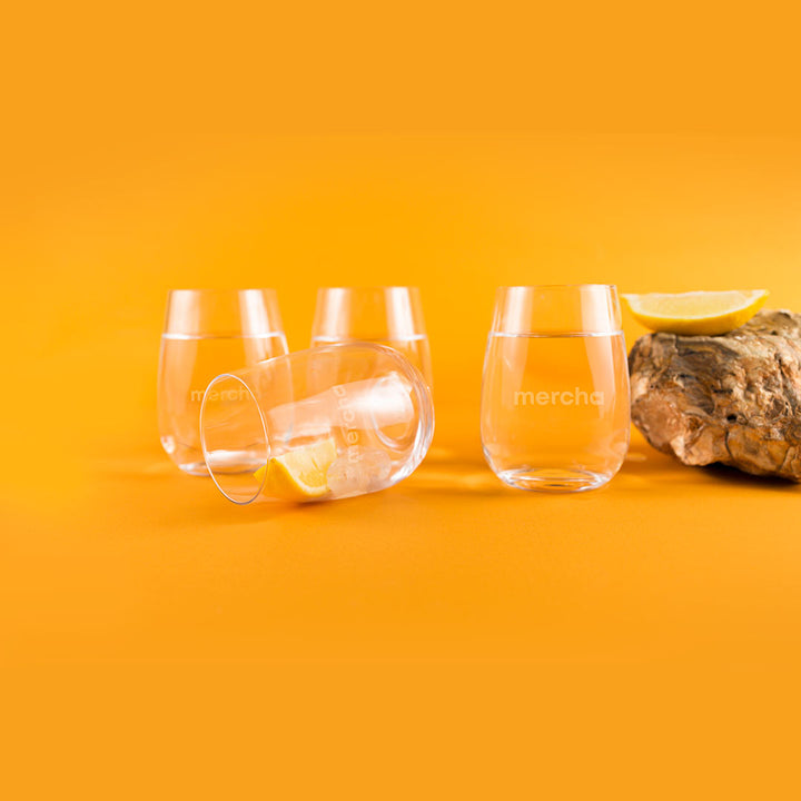 Company Branded Grassy Knoll at 4PM Custom Swag Pack - Stemless Wine Glasses Lifestyle - Mercha