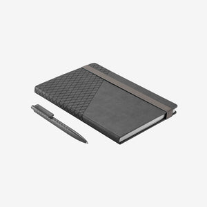 Nottage Geo Journal Notebook and Pen Set in Black - JB1026
