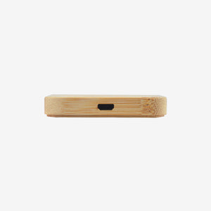 Logo Line Arc Square Bamboo Wireless Charger Back - LL0224