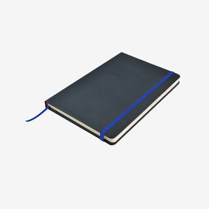 Logo Line Venture A5 Notebook in Black/Dark Blue - LL5087