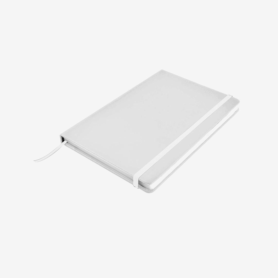 Logo Line Venture A5 Notebook in White - LL5087