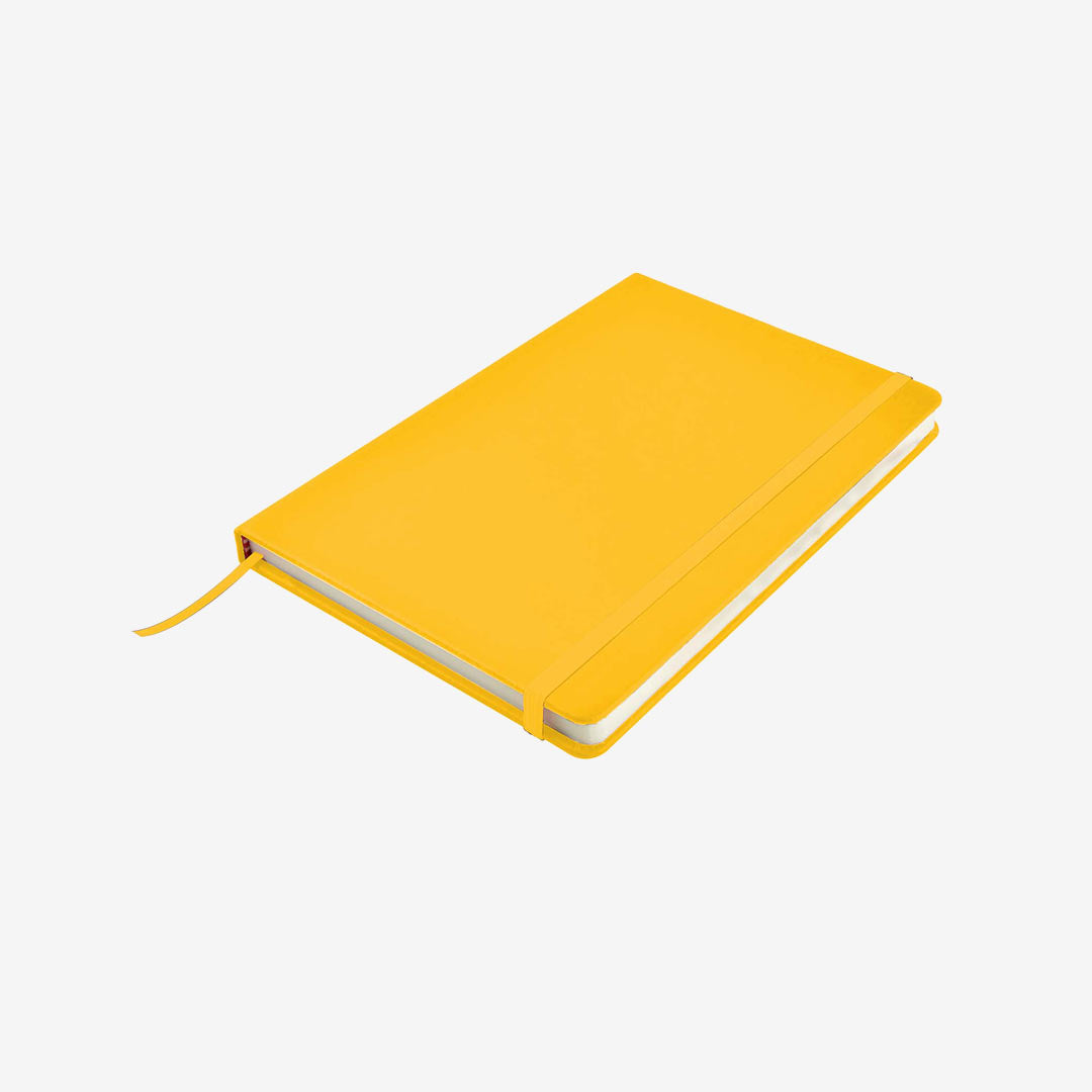 Logo Line Venture A5 Notebook in Yellow - LL5087