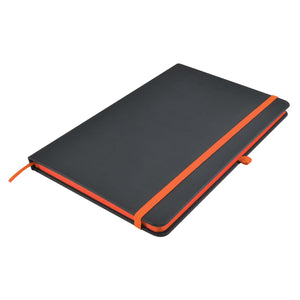 Logo Line Venture Supreme A5 Notebook - LL5089 Black/Orange Profile