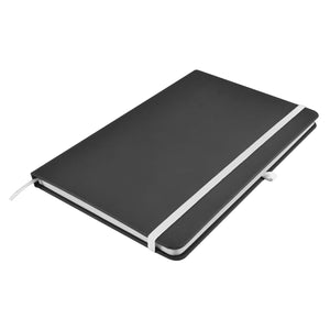 Logo Line Venture Supreme A5 Notebook - LL5089 Black/White Profile