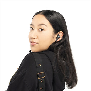 Woman wearing Nottage SkullCandy Indy EVO True Wireless Earbuds - S2IVW