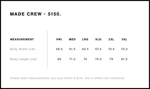 Product Size Guide Image