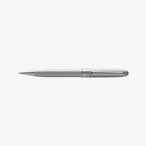 Nottage Bristol Twist Ballpoint Pen in Silver with silver trim - 6002