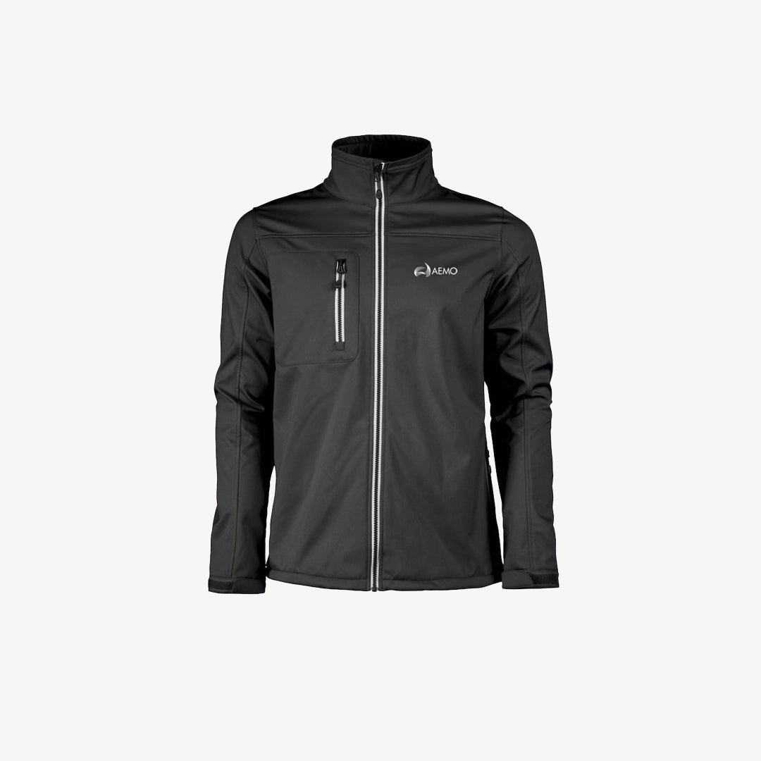 AEMO Softshell Unisex Jacket in Black - AEMO-PA100-BLK-XXS