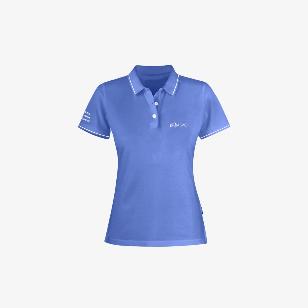 AEMO Women's Office Cotton Polo in Lavender - AEMO-JH200W-LAV