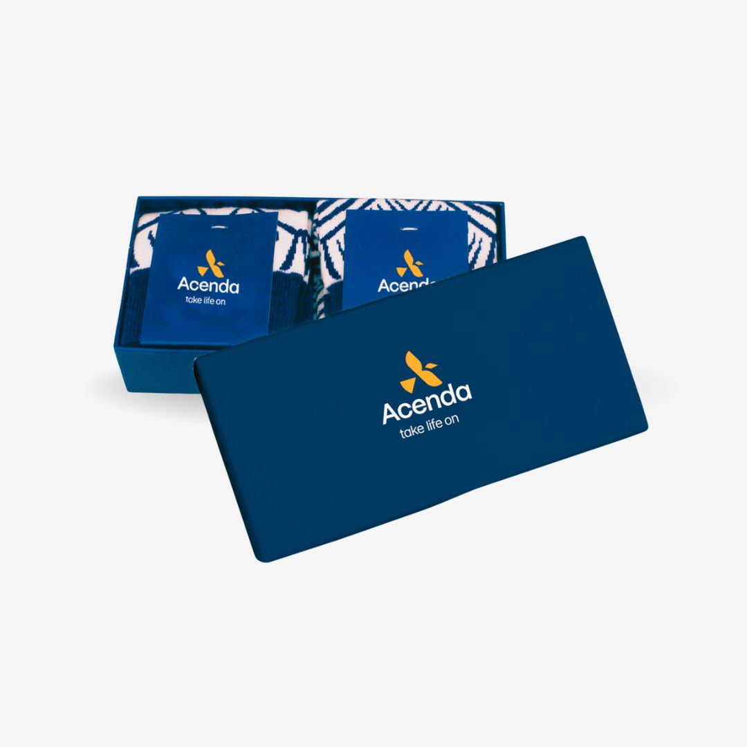 Acenda 2 Pack Premium Socks Gift Box