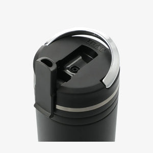 Arctic Zone Titan Thermal HP Straw Drink Bottle 700ml in Black Lid Open  - AZ1025