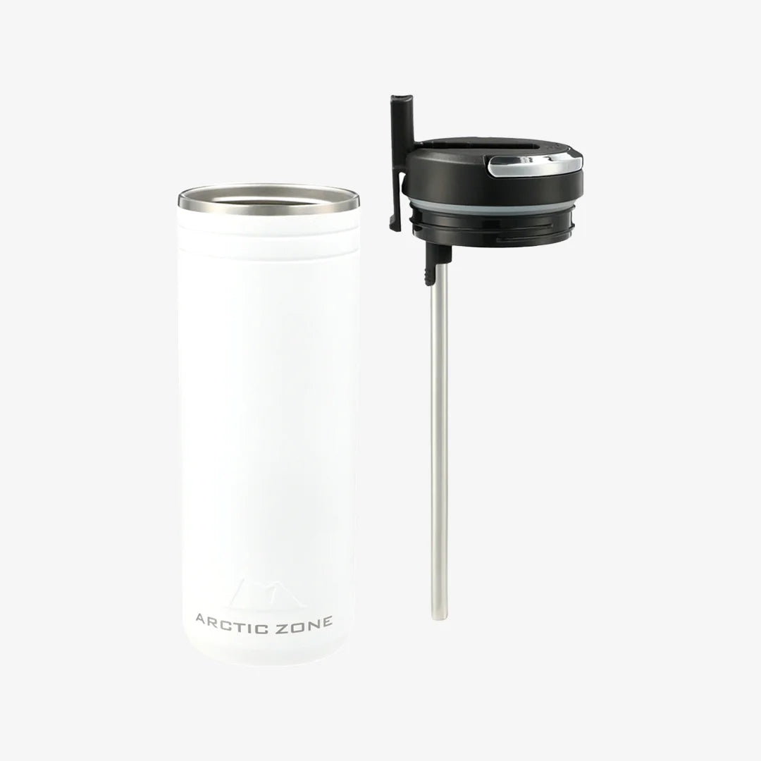 Arctic Zone Titan Thermal HP Straw Drink Bottle 700ml in White Detail - AZ1025