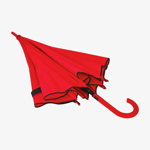 Auto Open Colorized Fashion Umbrella in Red Semi Fold - SB1009
