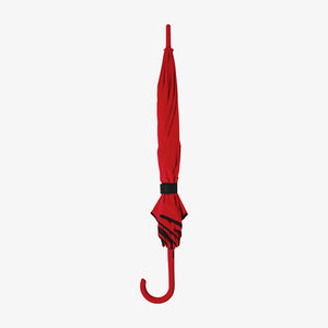 Auto Open Colorized Fashion Umbrella in Red Stand Fold - SB1009