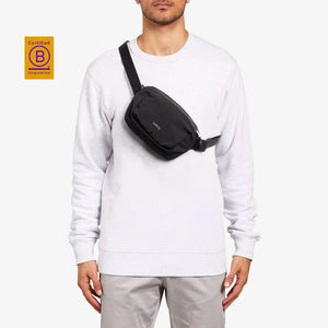Lifestyle Photo of Bellroy Company Branded Lite Belt Bag in Black - BR1009