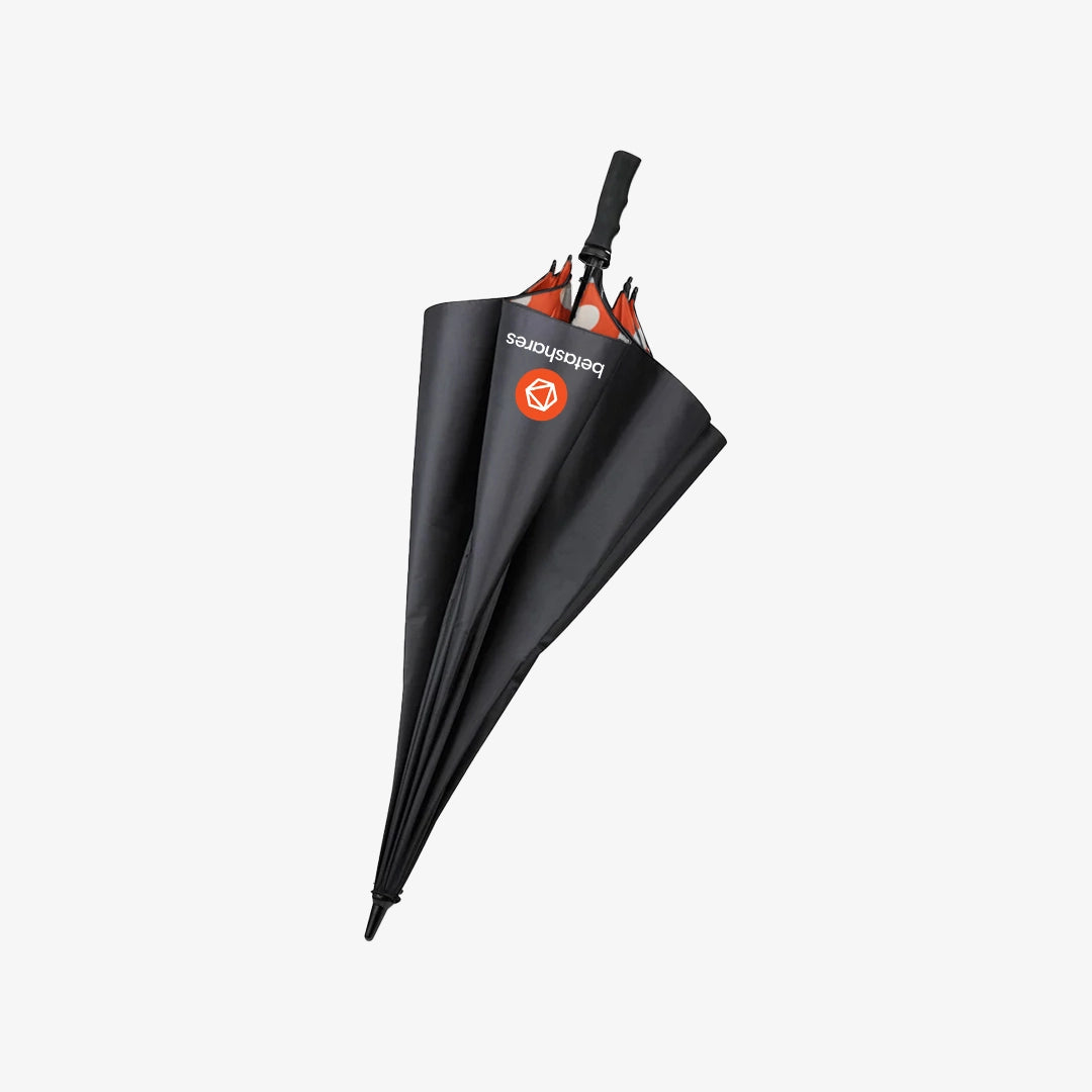 Betashares Golf Umbrella in Orange/Black - BETASHARES-UMBRELLA-2 