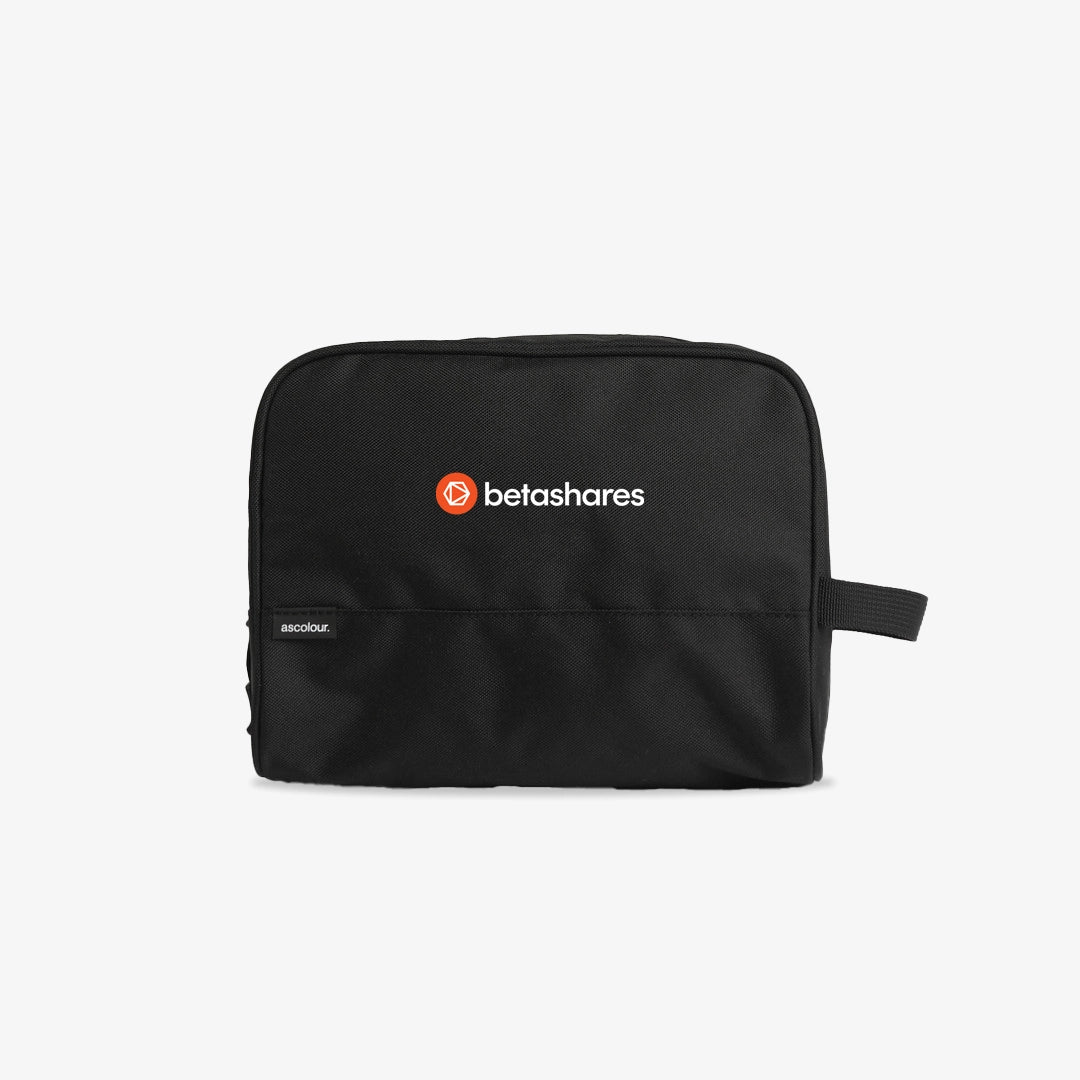 Betashares Toiletry Bag in Black - BETASHARES-TOILETRY-1