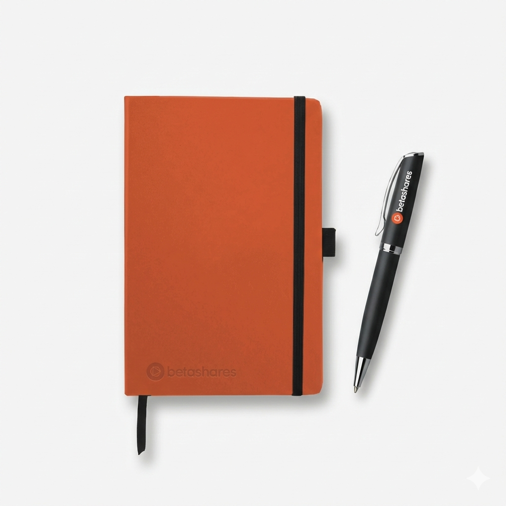 Betashares A5 Notebook and Pen Set