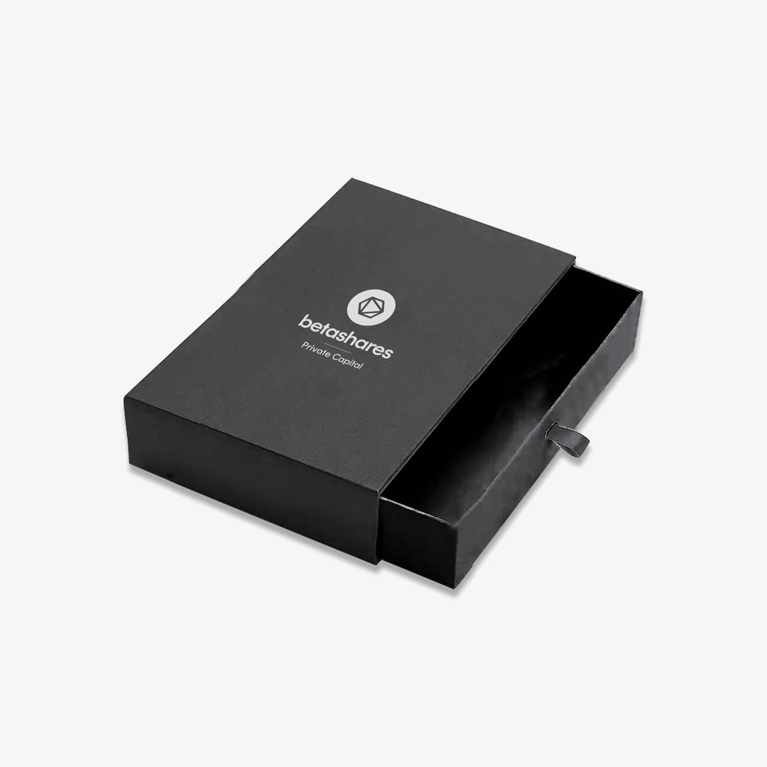 Betashares Premium Passport Wallet Box in Black - BETASHARES-PASSPORTWALLET-1