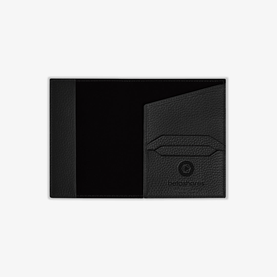 Betashares Premium Passport Wallet in Black - BETASHARES-PASSPORTWALLET-1