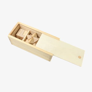 Brainiac 3-piece Wooden Brain Teaser Sey Open in Natural - 110029