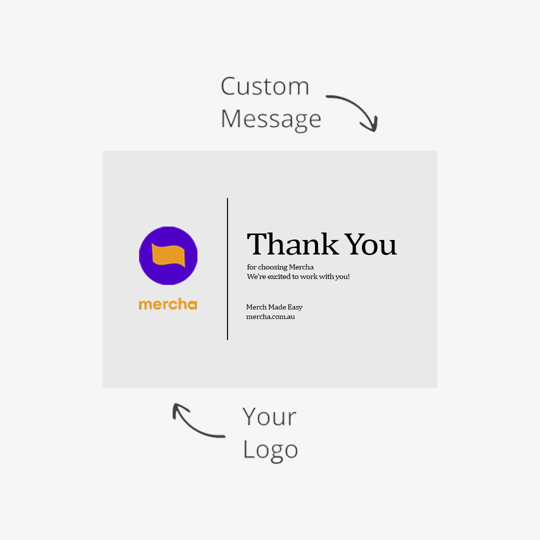 Company Branded Logo Line Bubbles & Beachdays Merch Customisable Card - LL8321