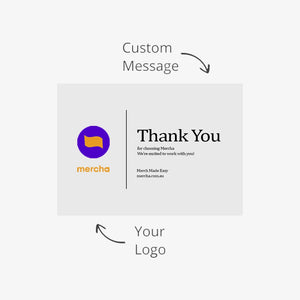Company Branded Logo Line Bubbles & Beachdays Merch Customisable Card - LL8321