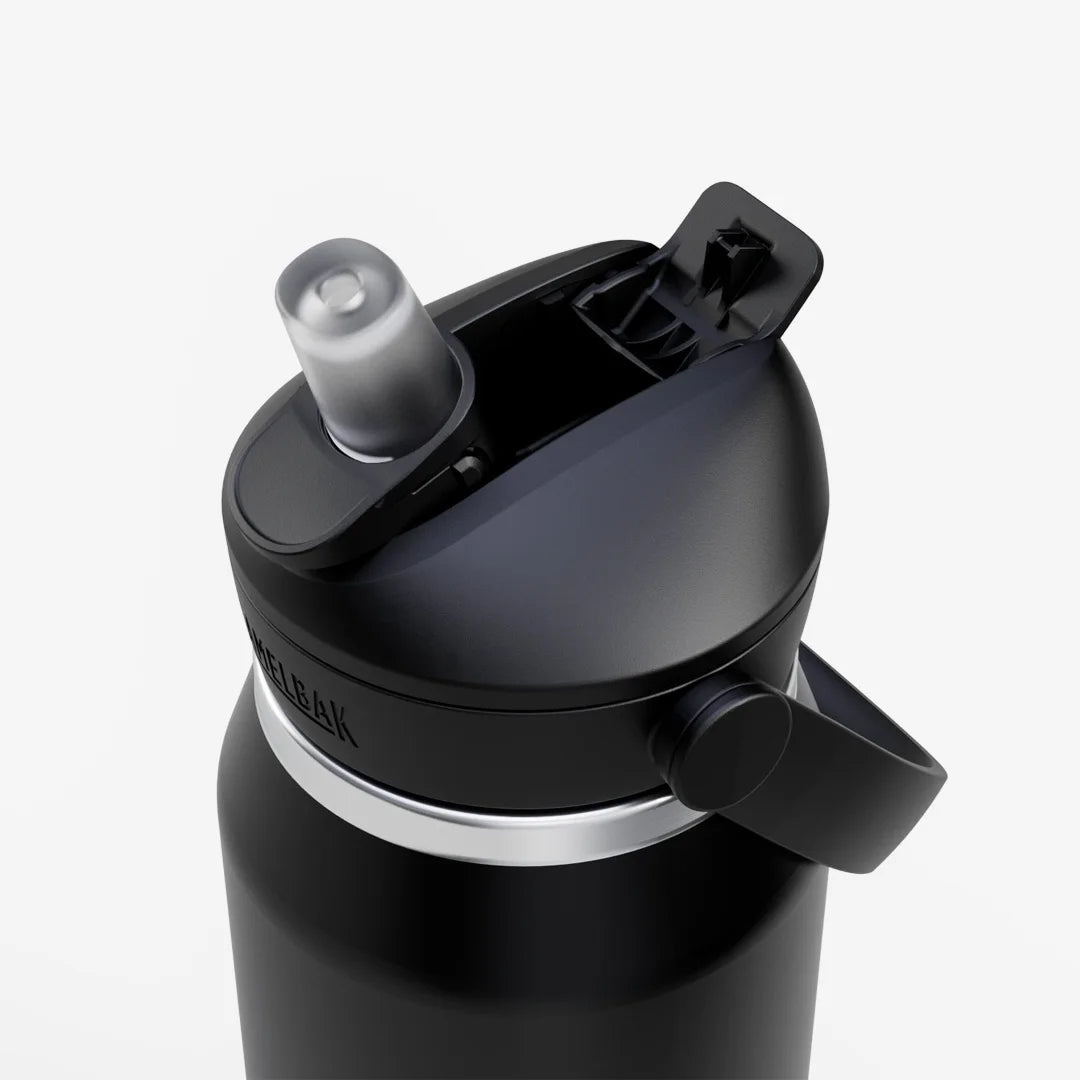 Lifestyle Photo of Trends CamelBak Thrive Flip Straw Vacuum Bottle 1L in Black - 127723